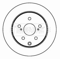 BBD4603 BORG & BECK Тормозной диск