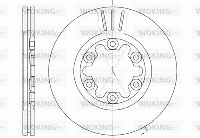 D695710 WOKING Тормозной диск