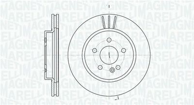 361302040396 MAGNETI MARELLI Тормозной диск