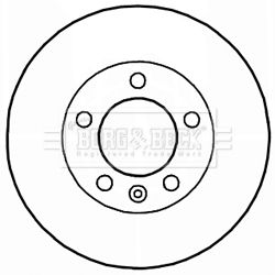 BBD5941S BORG & BECK Тормозной диск