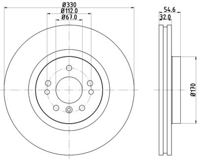 8DD355113171 HELLA Тормозной диск