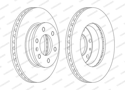 WGR63101 WAGNER Тормозной диск