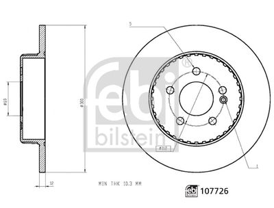 107726 FEBI BILSTEIN Тормозной диск