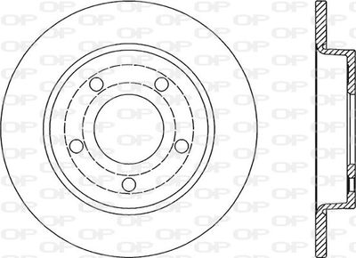 BDA202410 OPEN PARTS Тормозной диск