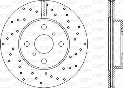 BDRS187725 OPEN PARTS Тормозной диск