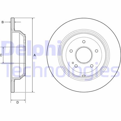 BG4791C DELPHI Тормозной диск