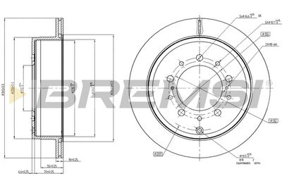 CD7799V BREMSI Тормозной диск