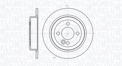 361302040725 MAGNETI MARELLI Тормозной диск