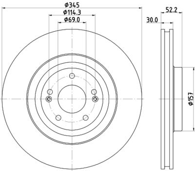 MDC2928C MINTEX Тормозной диск