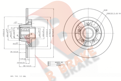 78RBD16327 R BRAKE Тормозной диск
