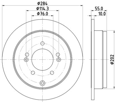 ND6058K NISSHINBO Тормозной диск