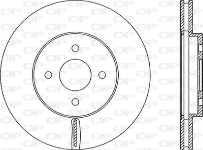 BDA230620 OPEN PARTS Тормозной диск