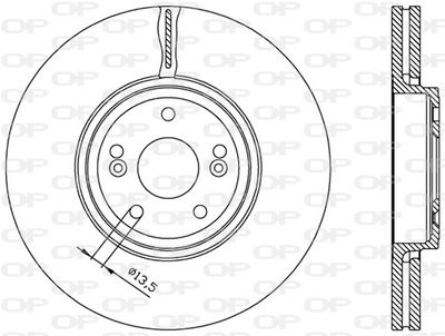 BDR196120 OPEN PARTS Тормозной диск