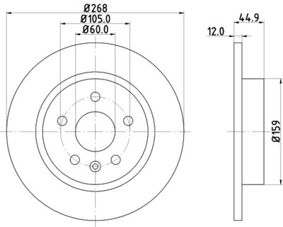 ND6068K NISSHINBO Тормозной диск