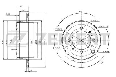 BS5140 ZEKKERT Тормозной диск