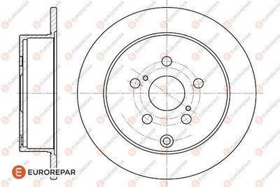 1622808980 EUROREPAR Тормозной диск