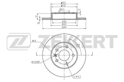 BS5246B ZEKKERT Тормозной диск