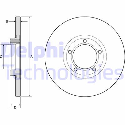 BG2349 DELPHI Тормозной диск