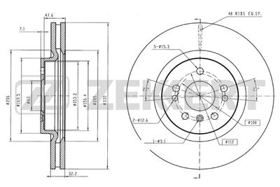 BS5838B ZEKKERT Тормозной диск