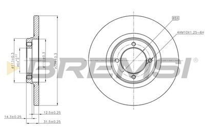 CD6049S BREMSI Тормозной диск