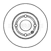 BBD4225 BORG & BECK Тормозной диск