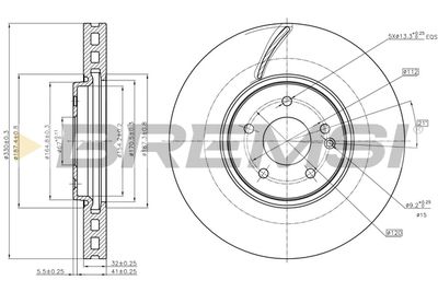 CD7670V BREMSI Тормозной диск