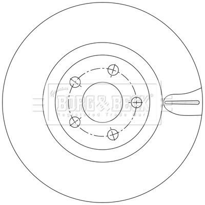 BBD6234S BORG & BECK Тормозной диск
