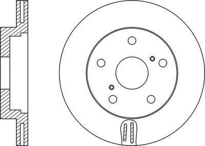 FR0180V FIT Тормозной диск