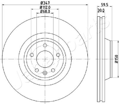 DI0925 JAPANPARTS Тормозной диск