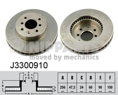 J3300910 NIPPARTS Тормозной диск