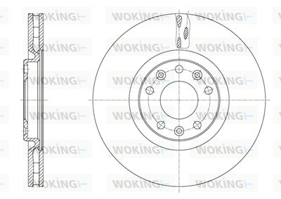 D6162810 WOKING Тормозной диск