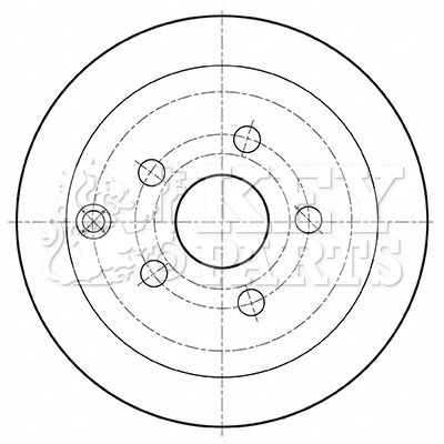 KBD4462 KEY PARTS Тормозной диск