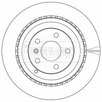 BBD4543 BORG & BECK Тормозной диск