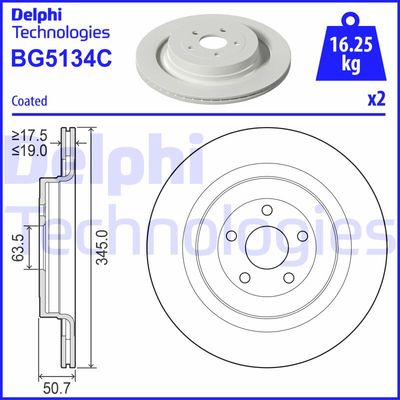 BG5134C DELPHI Тормозной диск