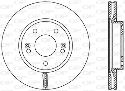 BDR244320 OPEN PARTS Тормозной диск