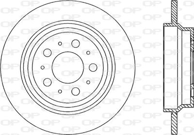 BDR184710 OPEN PARTS Тормозной диск