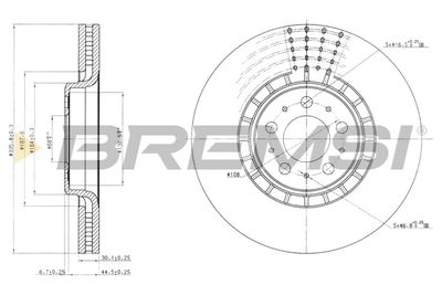 CD7371V BREMSI Тормозной диск