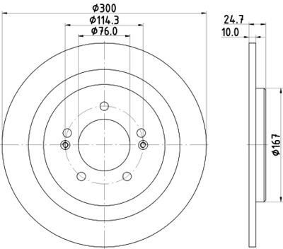 8DD355118241 HELLA PAGID Тормозной диск