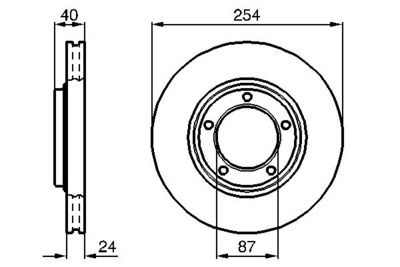 0986478663 BOSCH Тормозной диск