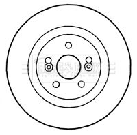 BBD4814 BORG & BECK Тормозной диск