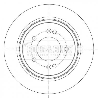 BBD5418 BORG & BECK Тормозной диск