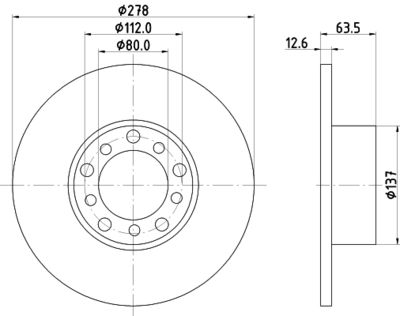 MDC160 MINTEX Тормозной диск