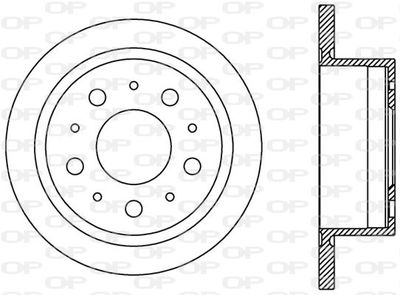 BDA238610 OPEN PARTS Тормозной диск