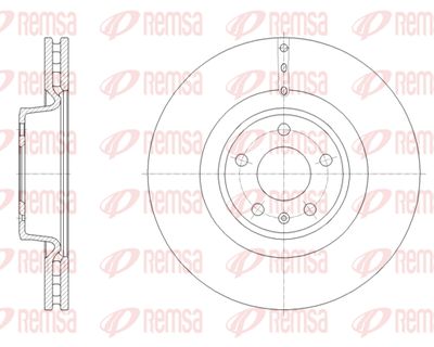 6167010 REMSA Тормозной диск