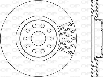 BDR173720 OPEN PARTS Тормозной диск