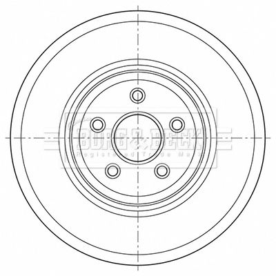 BBD6054S BORG & BECK Тормозной диск
