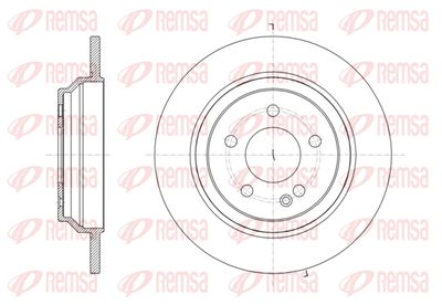 6161600 REMSA Тормозной диск