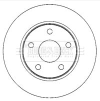 BBD4768 BORG & BECK Тормозной диск