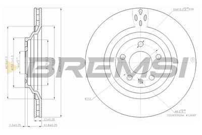 CD7240V BREMSI Тормозной диск