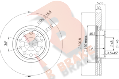 78RBD24086 R BRAKE Тормозной диск